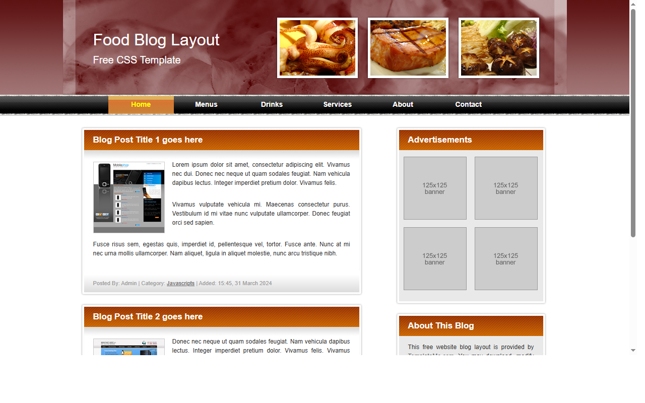 Food blog