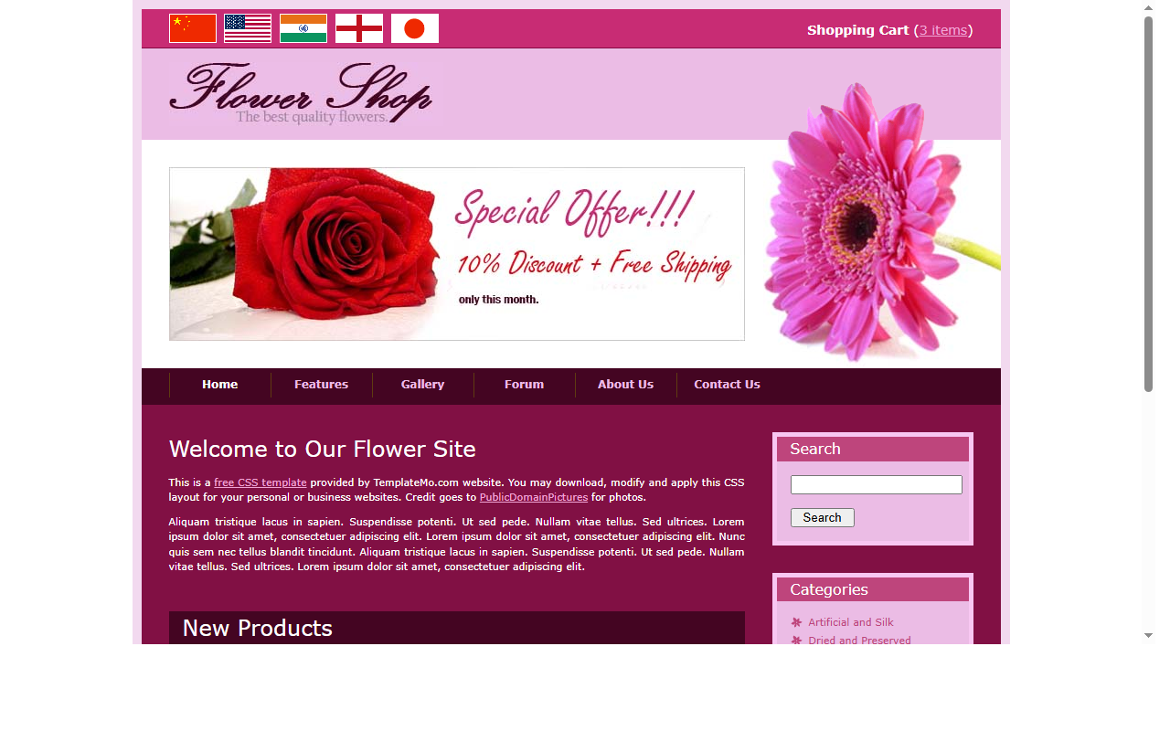 Flower shop