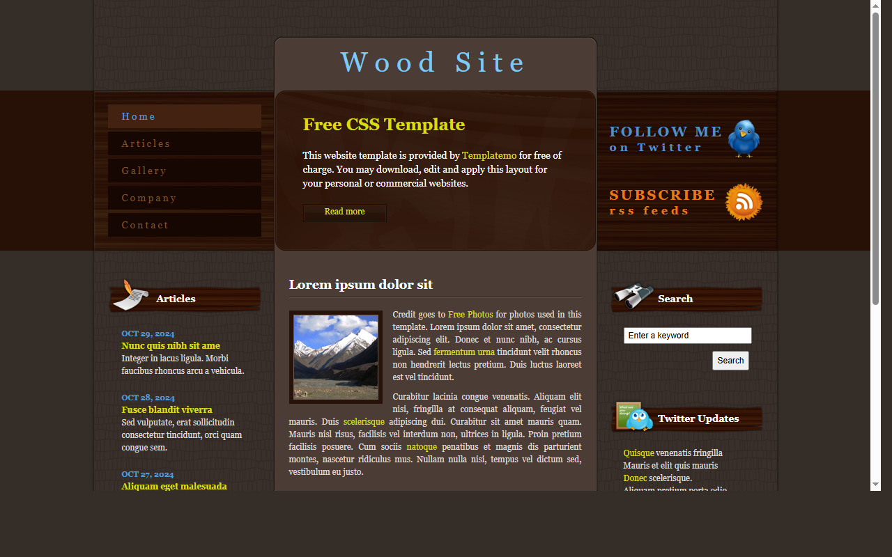 Wood site
