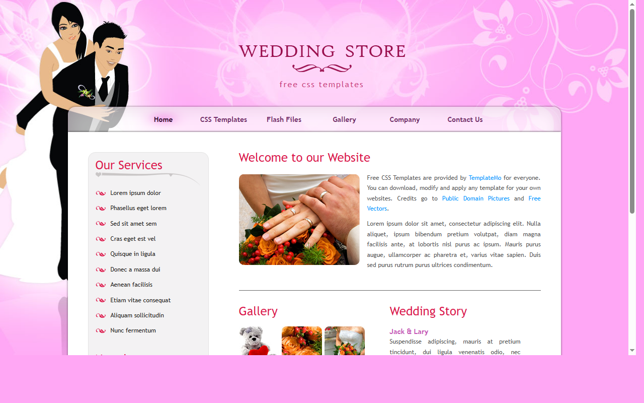 Wedding store