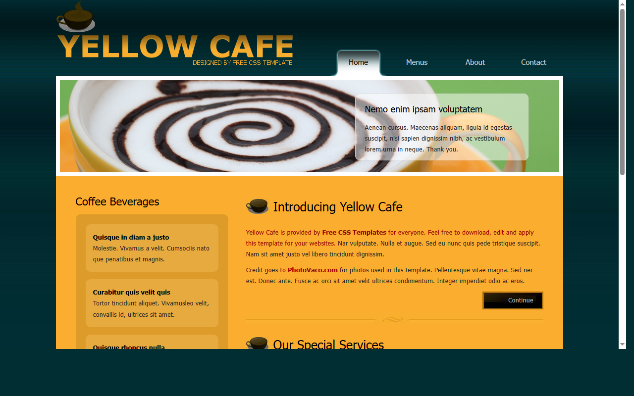 Yellow cafe