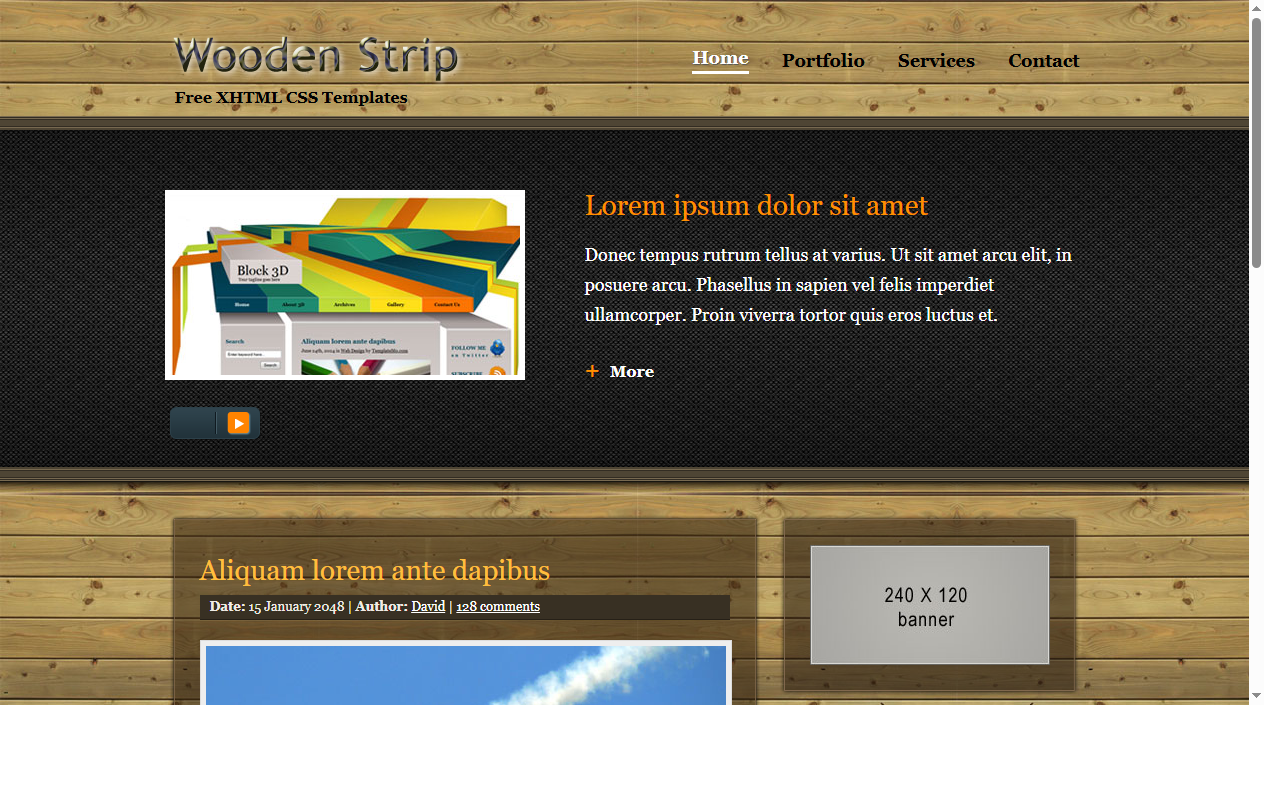 Wooden strip