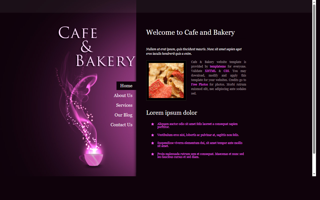 Cafe bakery