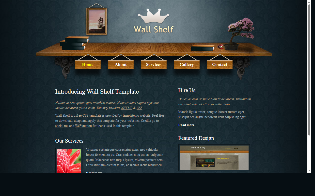 Wall shelf