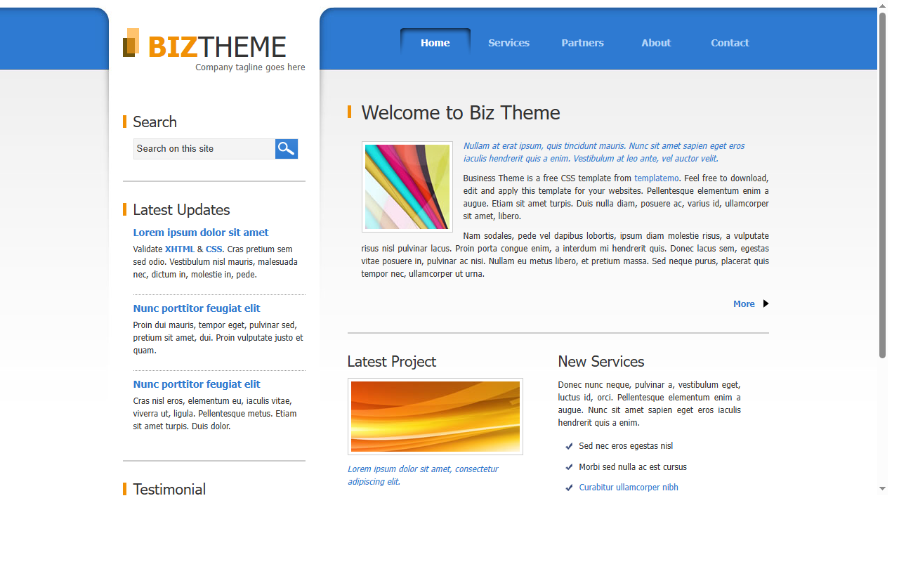 Biz theme