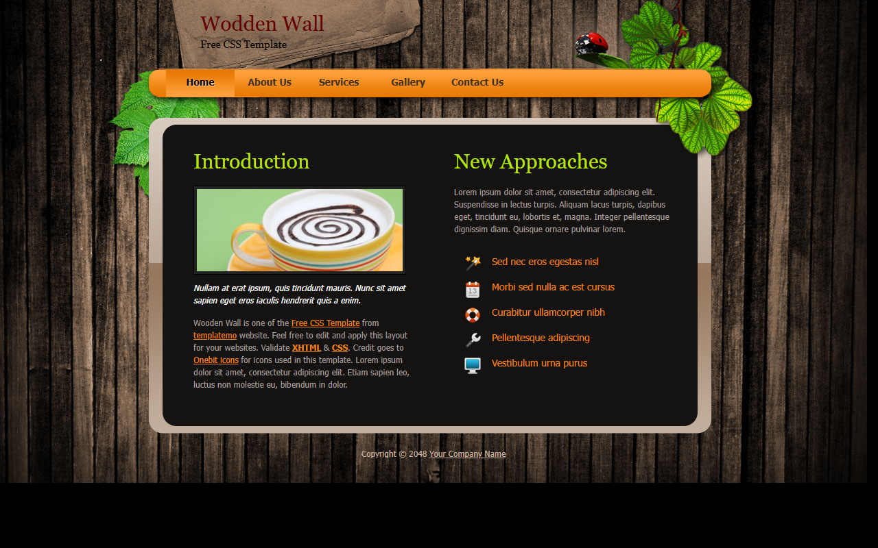 Wooden wall