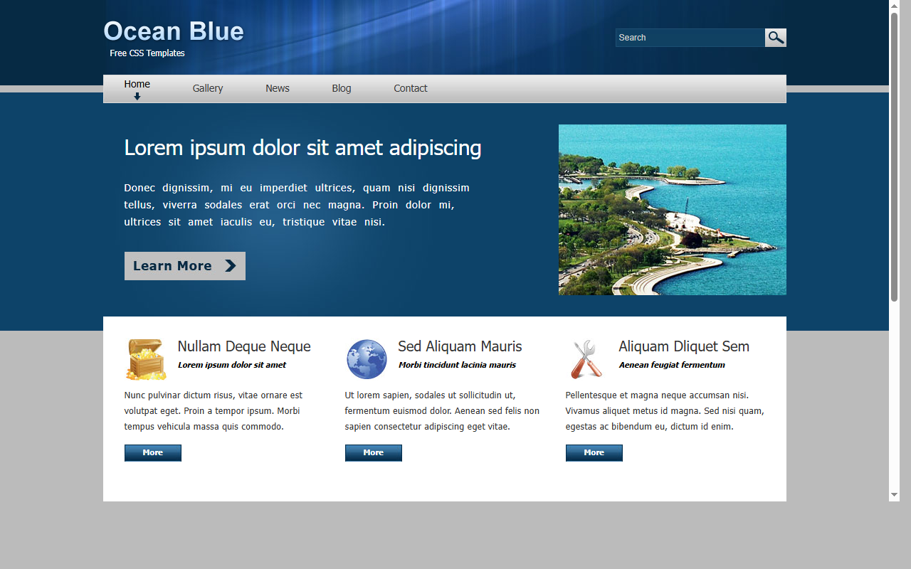 Ocean blue