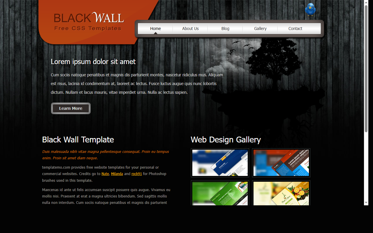 Black wall