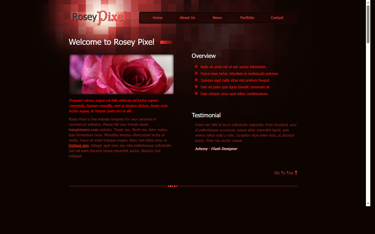Rosey pixel