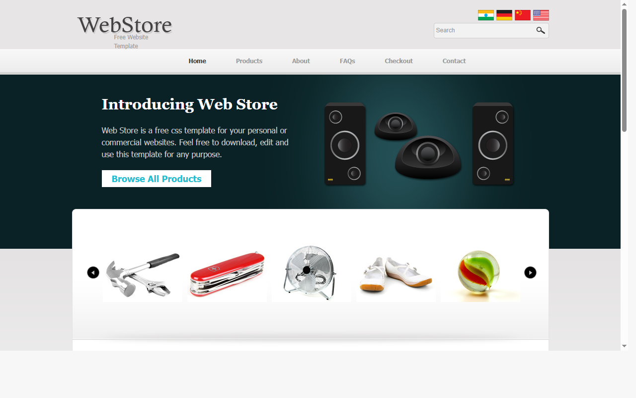Web store