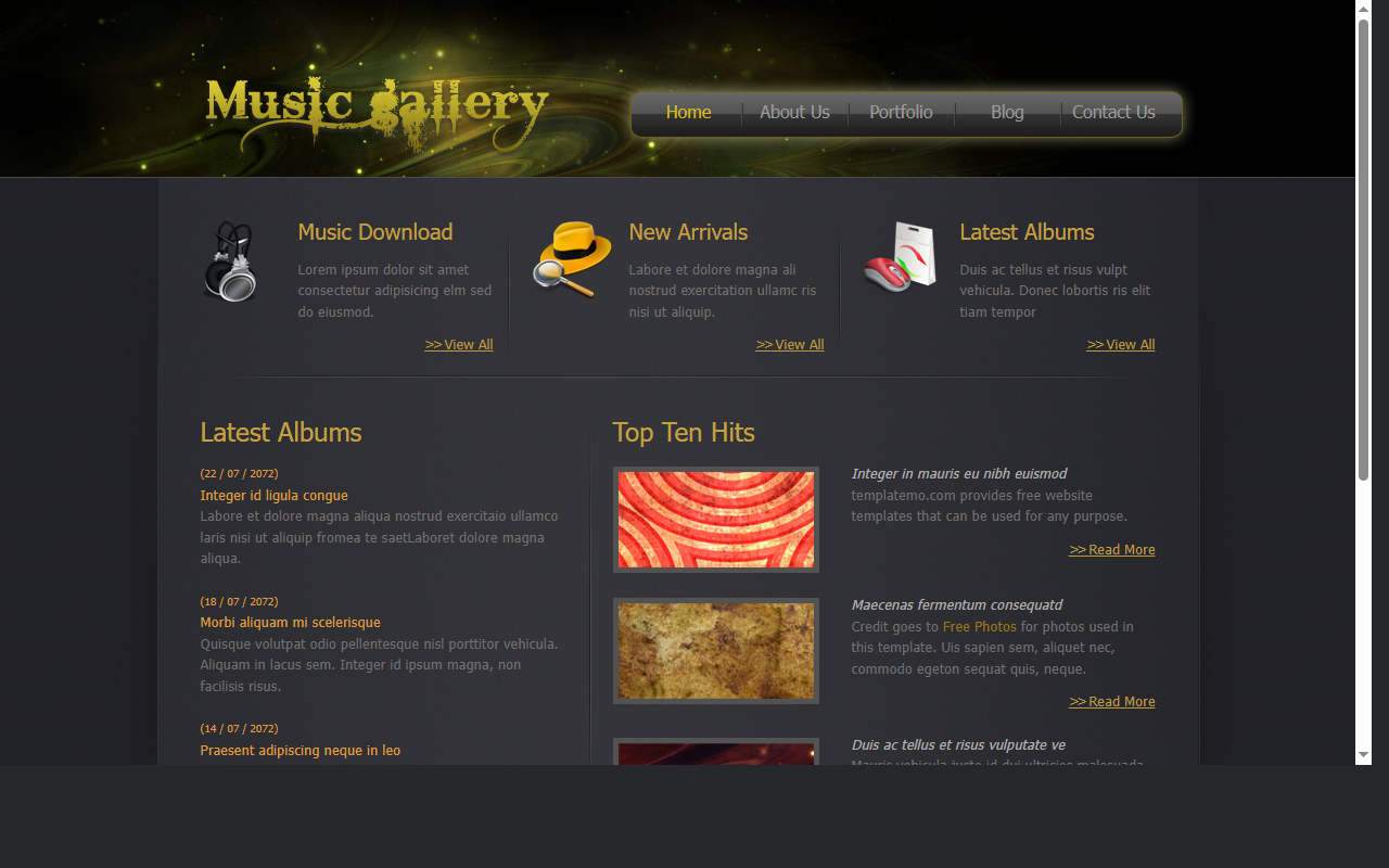 Music gallery