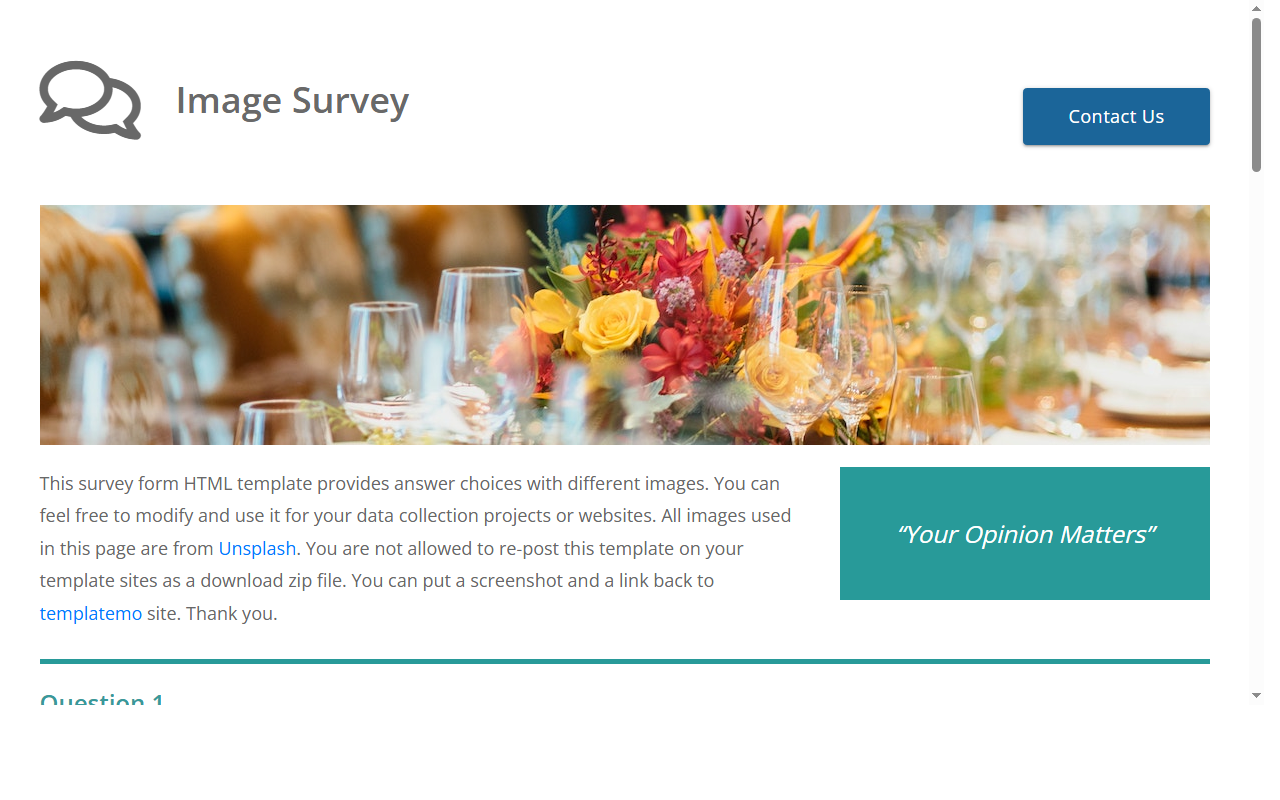 Image survey