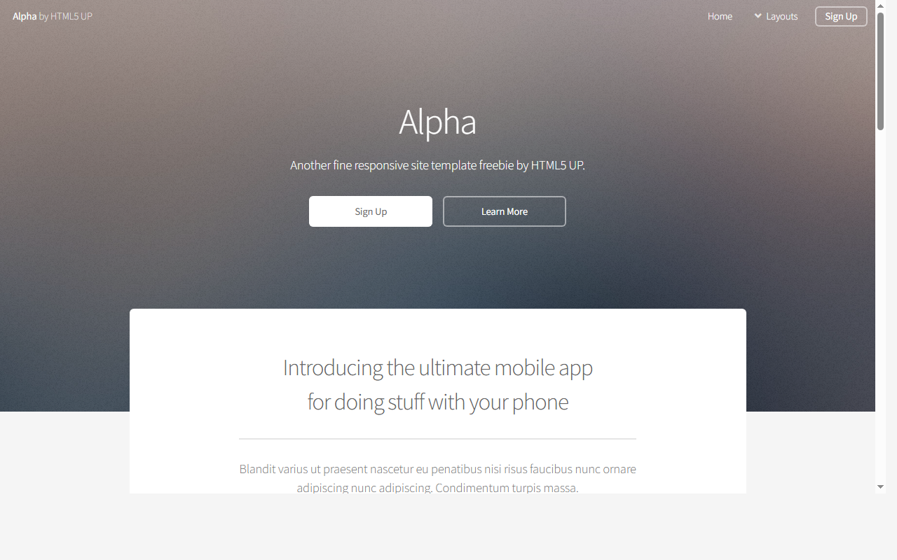 Alpha