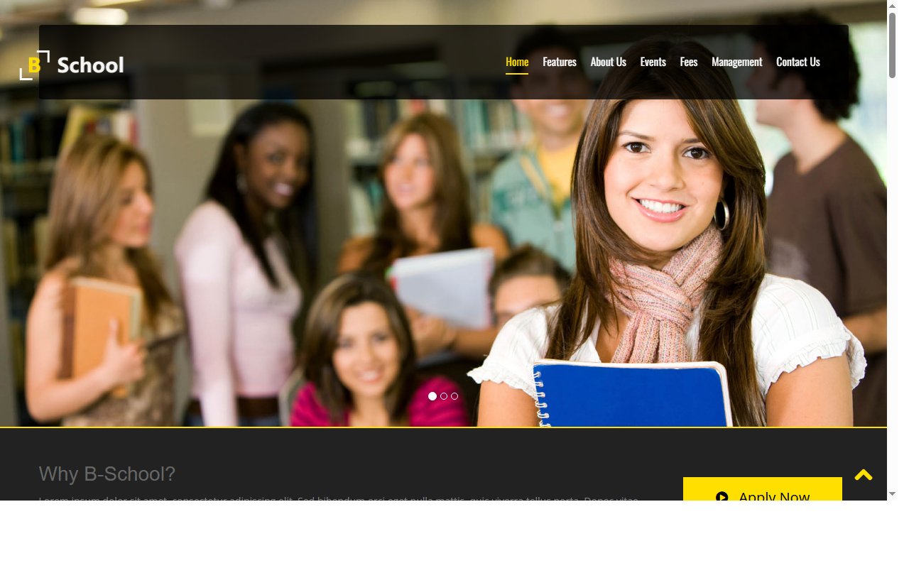 B-school-free-education-html5-website-template