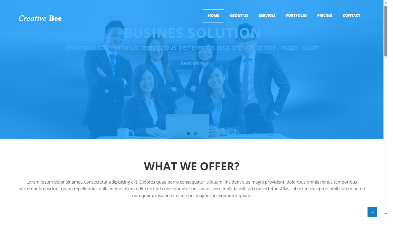 Creative-bee-corporate-free-html5-web-template