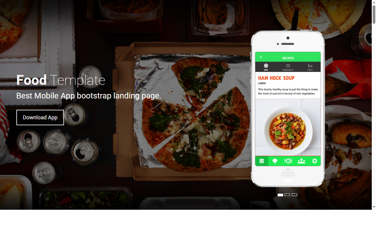 Foodz-mobile-app-bootstrap-landing-page