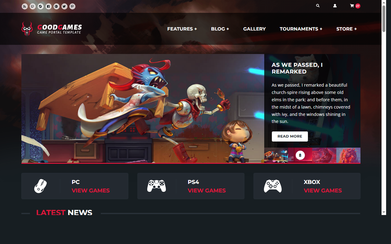 Html-store-gaming-template