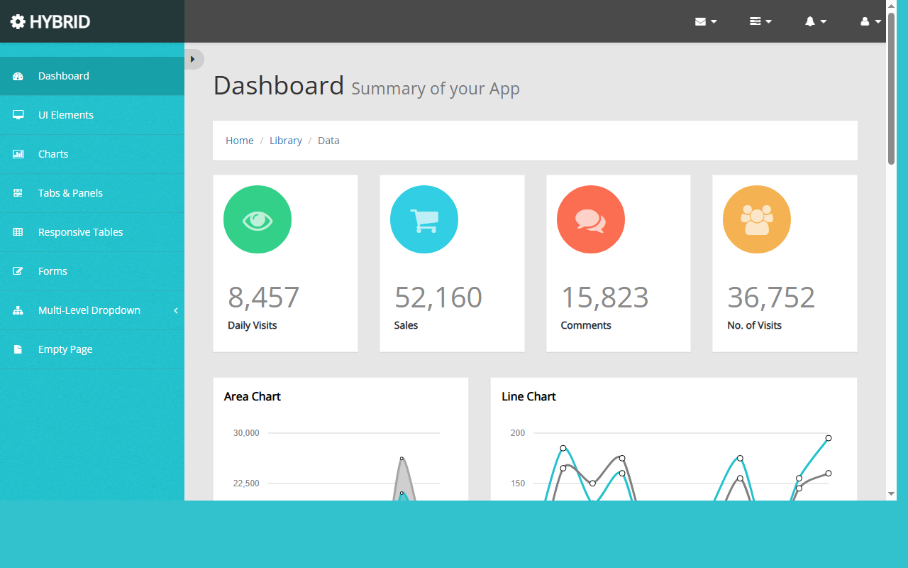 Hybrid-bootstrap-admin-template