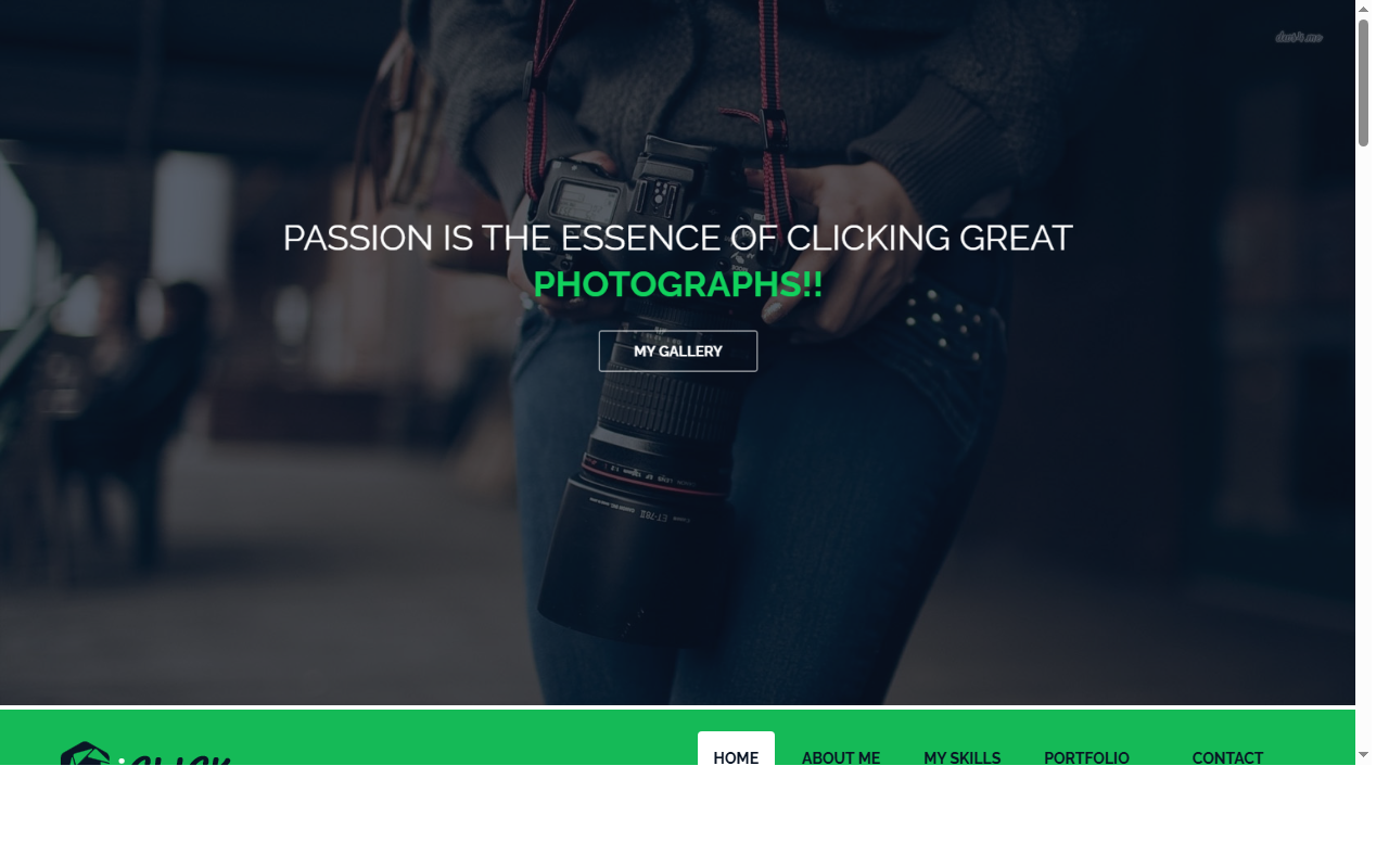 Iclick-photography-bootstrap-free-website-template