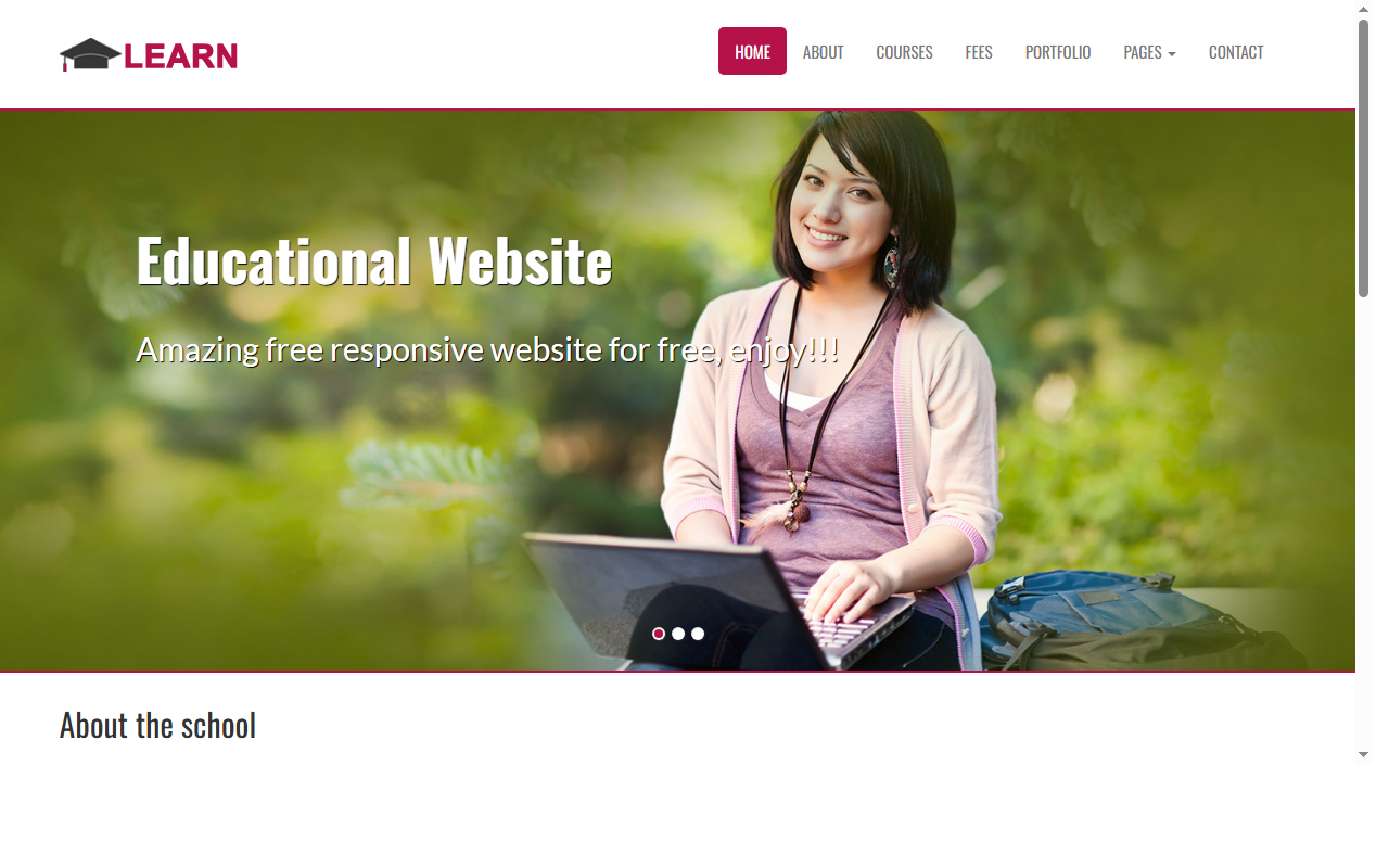 Learn-educational-free-responsive-web-template