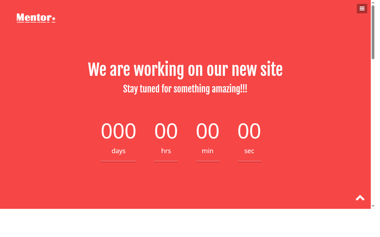 Mentor-free-html5-bootstrap-coming-soon-template