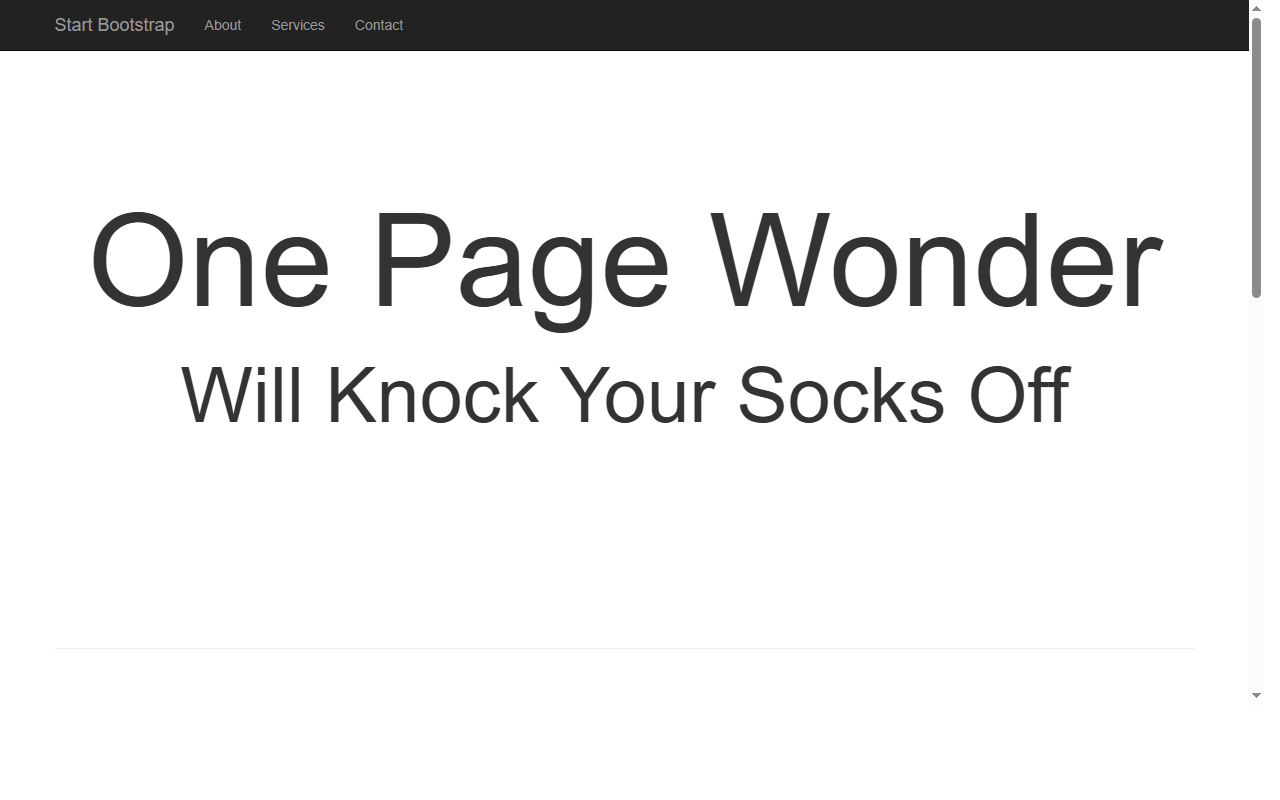 One-page-wonder