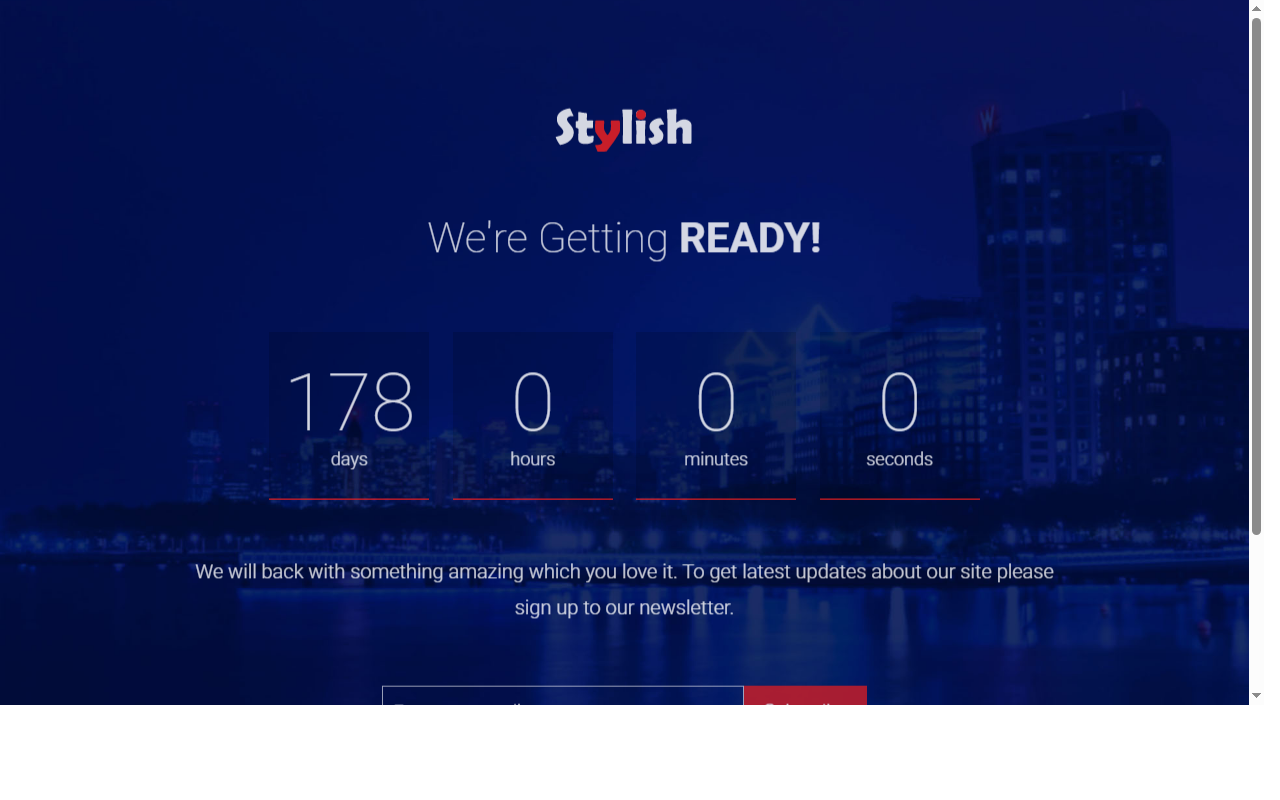 Stylish-bootstrap-coming-soon-template