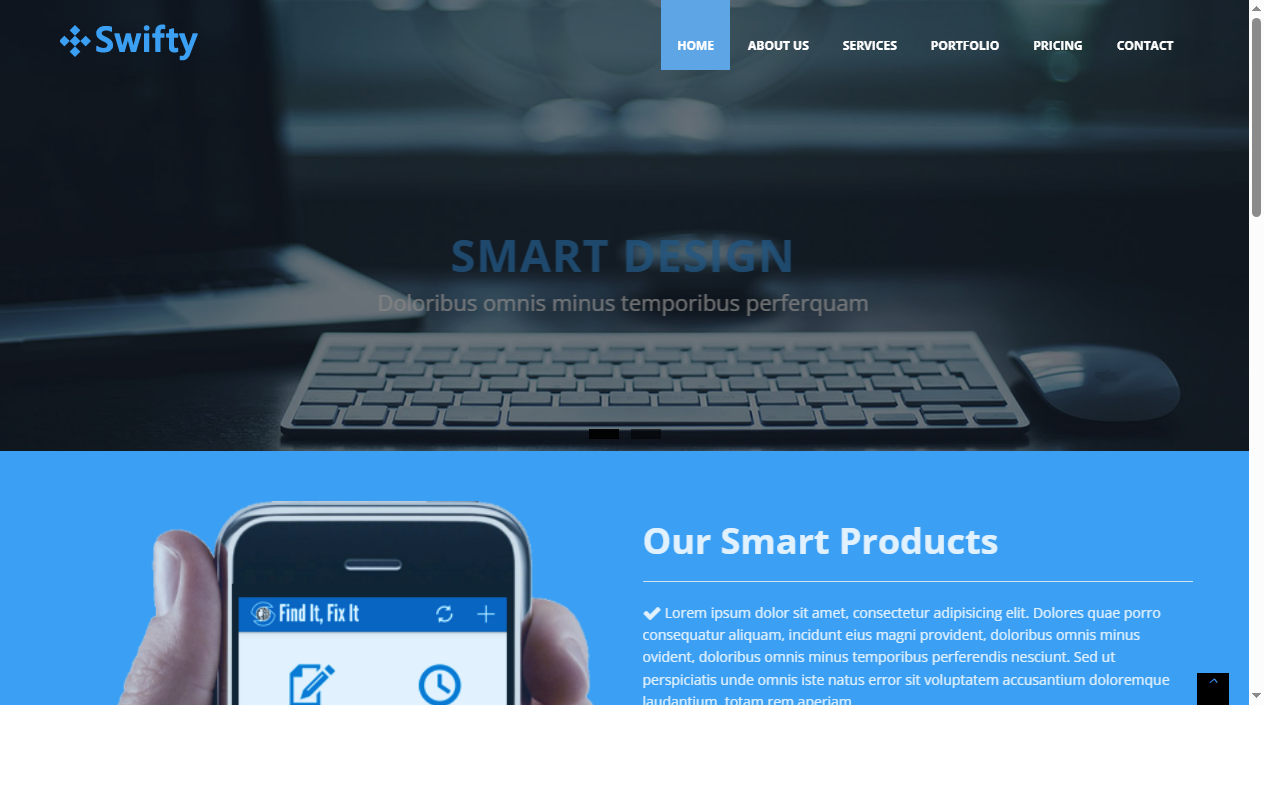 Swifty-business-html5-website-template