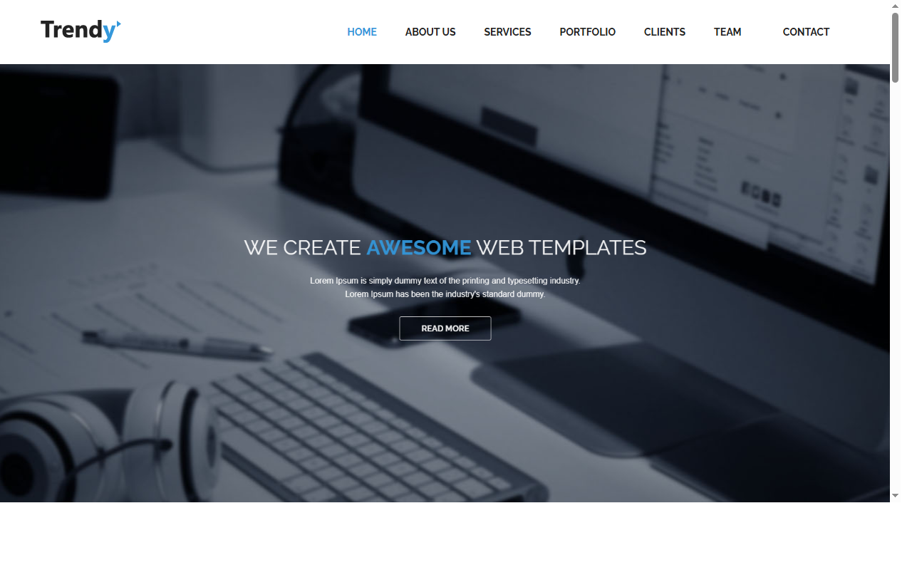 Trendy-free-bootstrap-responsive-website-template