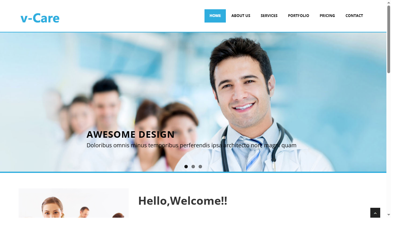 Vcare-free-html5-template-hospital-website